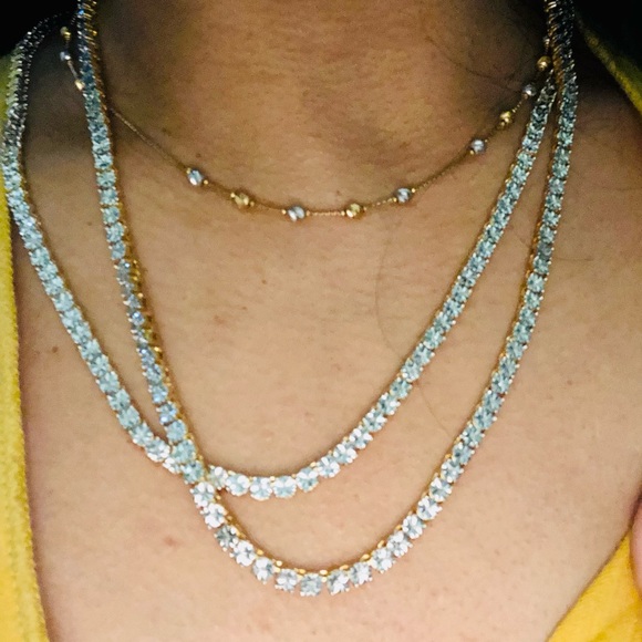 2 REAL DIAMOND TENNIS CHAINS NOT CZ READ POST WOW - Picture 13 of 17